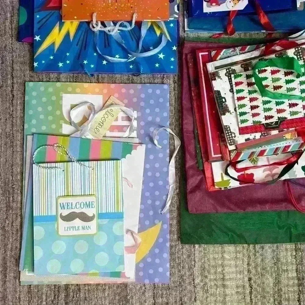 5 POUNDS 42 Pcs Gift Bags For All Occasions — Birthday Baby Shower Christmas